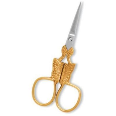 Fancy Nail Scissor Gold Pointed Edge