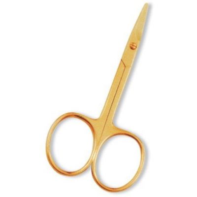 Nail Scissor Gold Blunt Tip