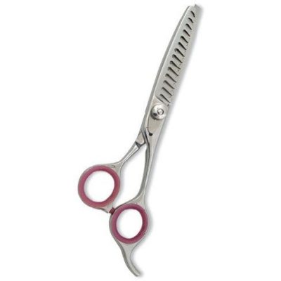 Professional Hair Thinning Scissors Mirror Finish Pink Rings
