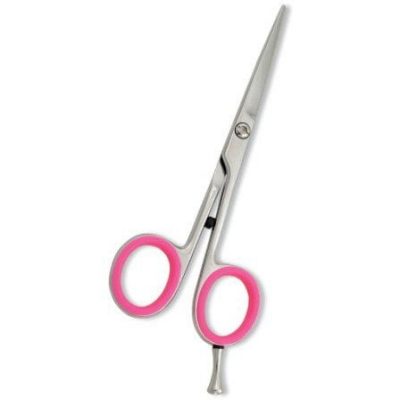 Professional Hairdressing Scissors Mirror Finish with Pink Rings