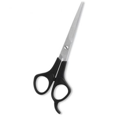 Professional Hairdressing Scissors Satin Finish Plastic Handle Black