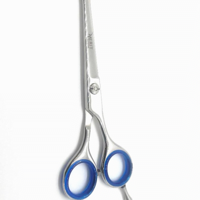 Pet Grooming Safety Rounded Tip Scissors 5 Blue Grip 1