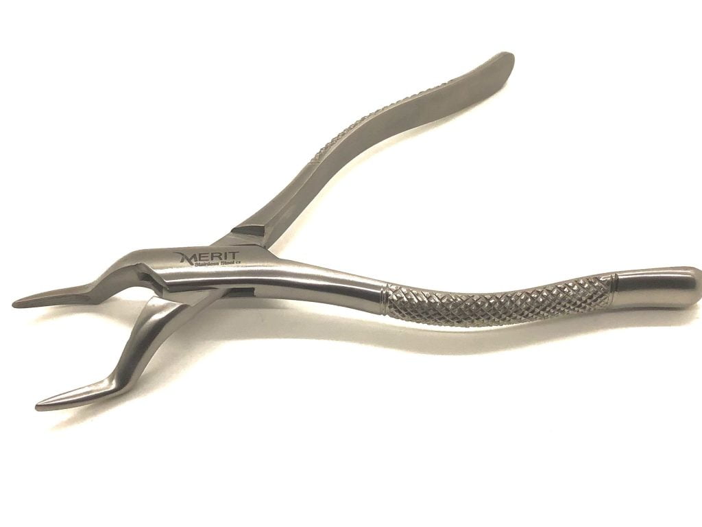 65 Extracting Forceps American Pattern Dull Matte Silver