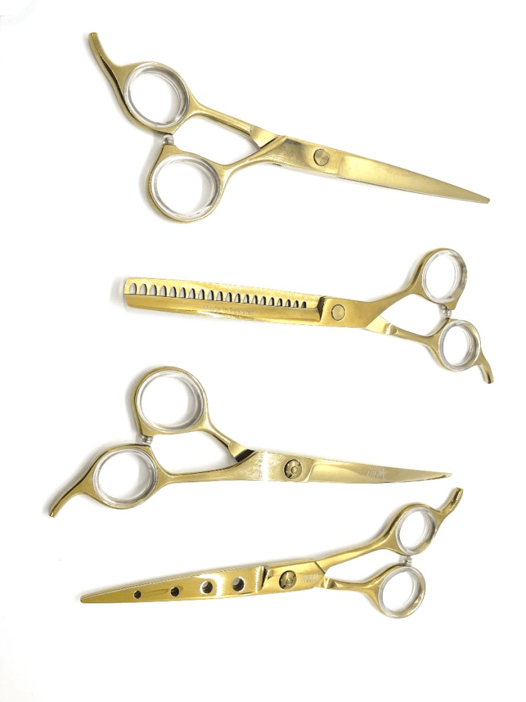 Pet Grooming Scissors Set of 4 Gold 7 2
